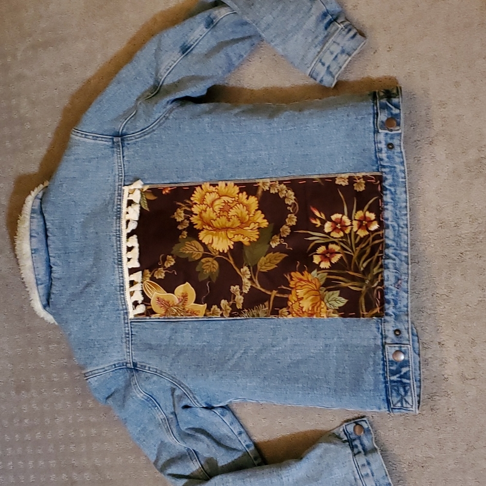 Custom Patch Sherpa Denim Jacket - image 8